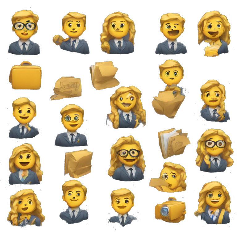universitarios saludando emoji