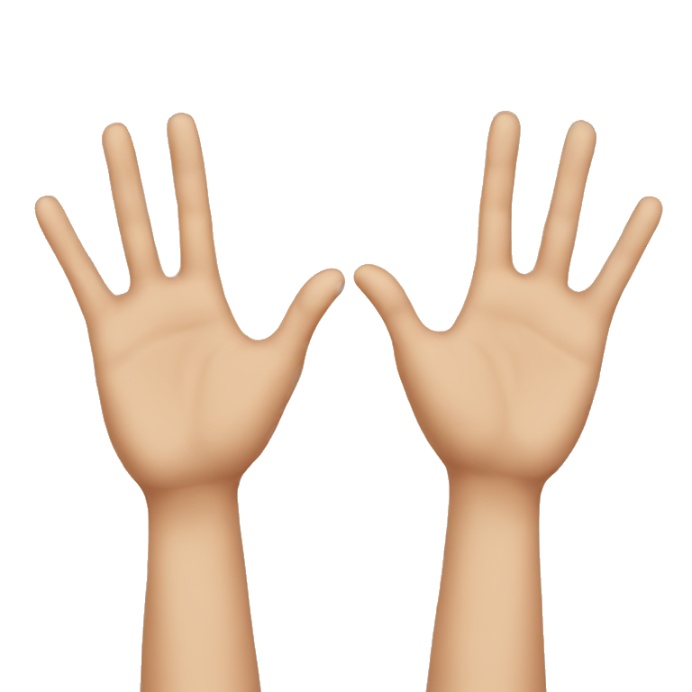 spread hands emoji