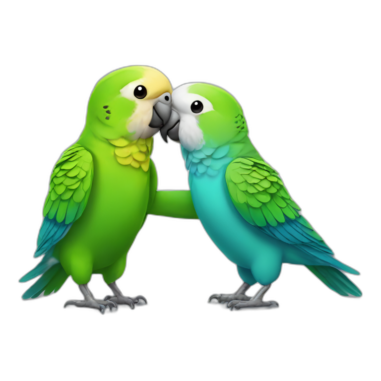 parakeet-shaking-hands emoji