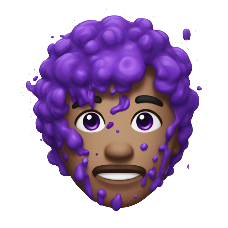 Purple splatter emoji