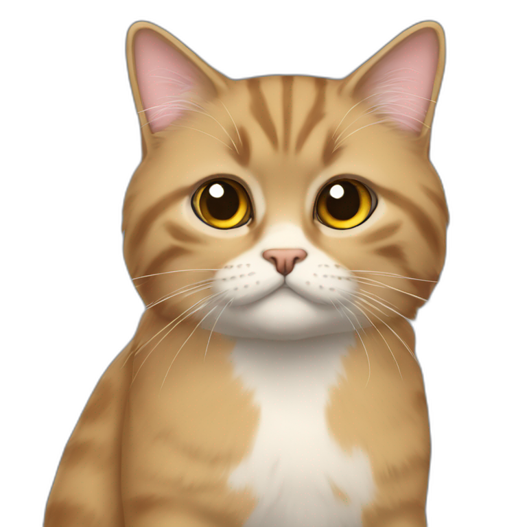 Gato persa pelo largo emoji