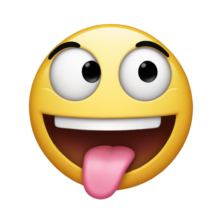 Emoji with tongue out emoji