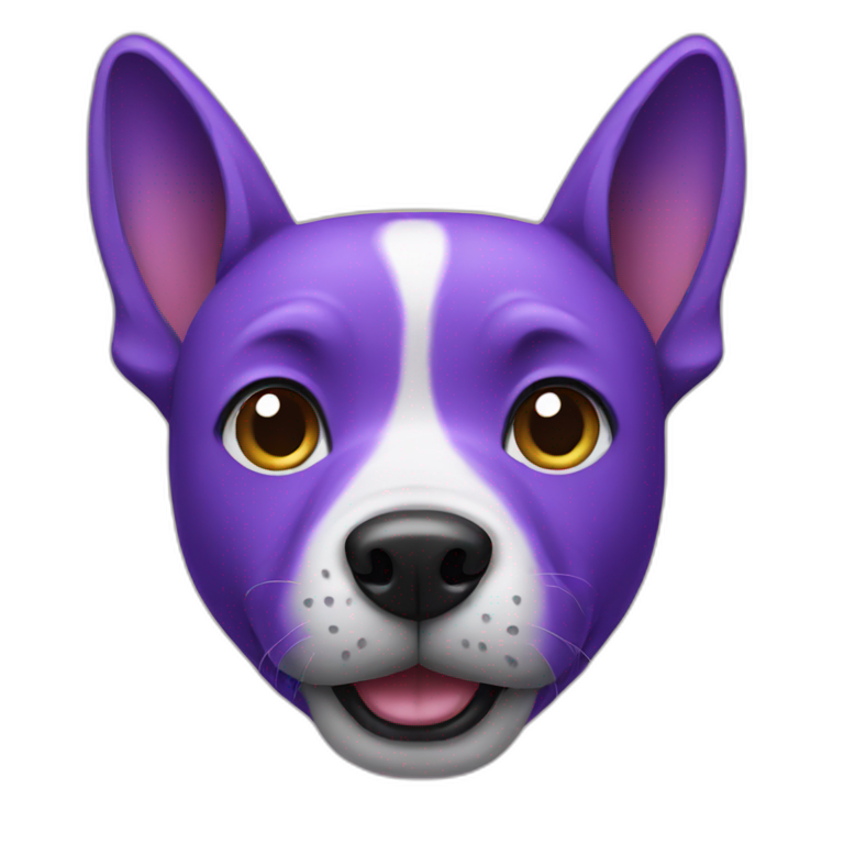 Purple dog emoji