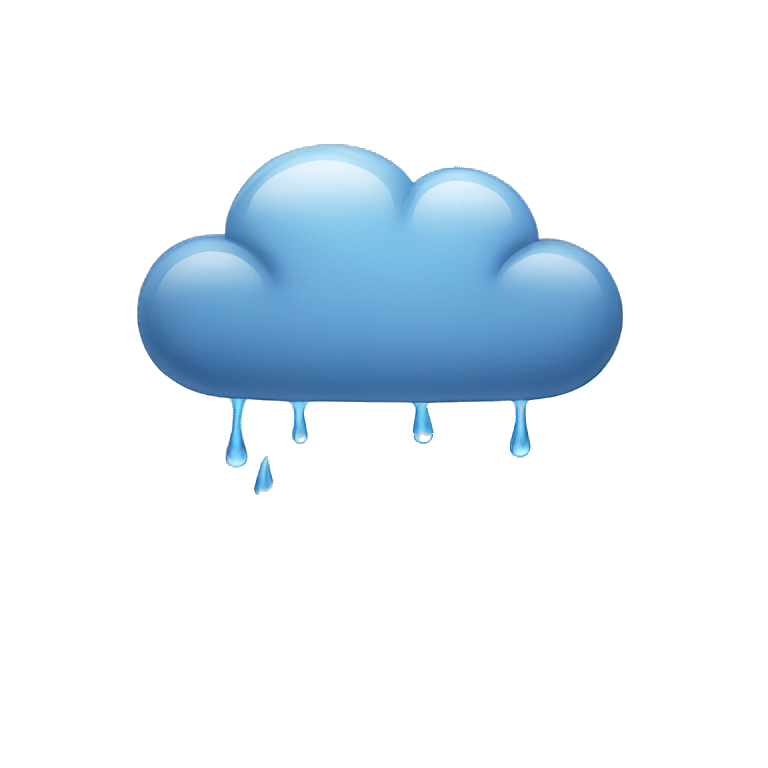 rain and cloud emoji
