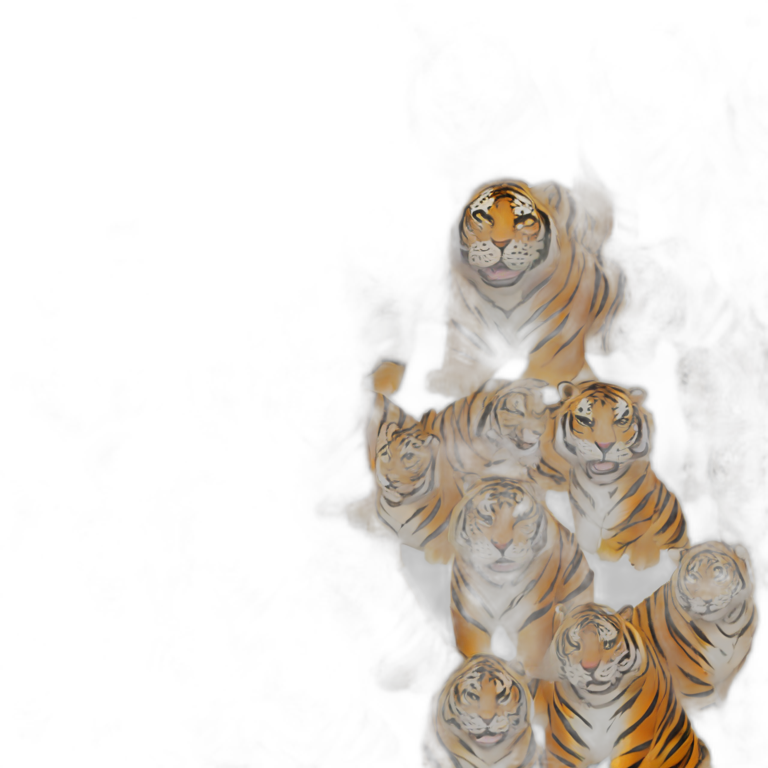 4 women tigers emoji