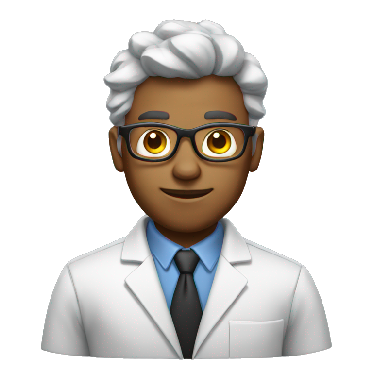 muscular nerd scientist emoji  emoji