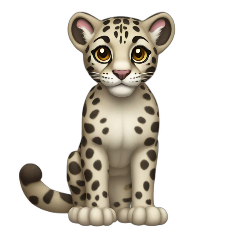 Clouded Leopard Full Body emoji