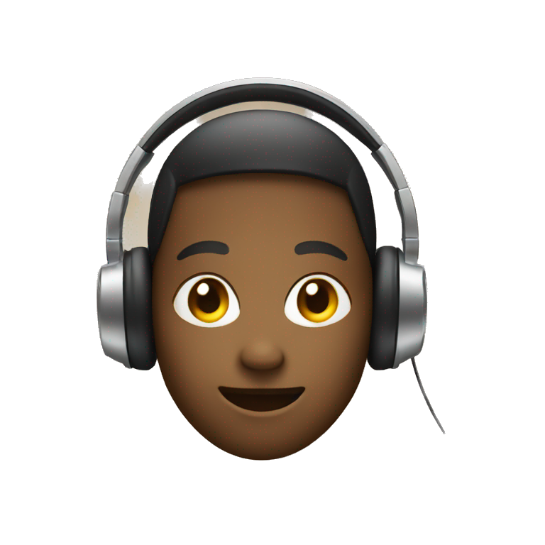 Face with headphone on emoji