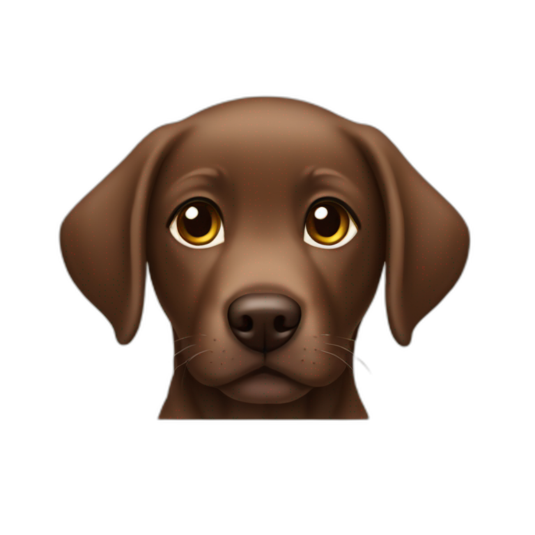 Brown labrador puppie emoji
