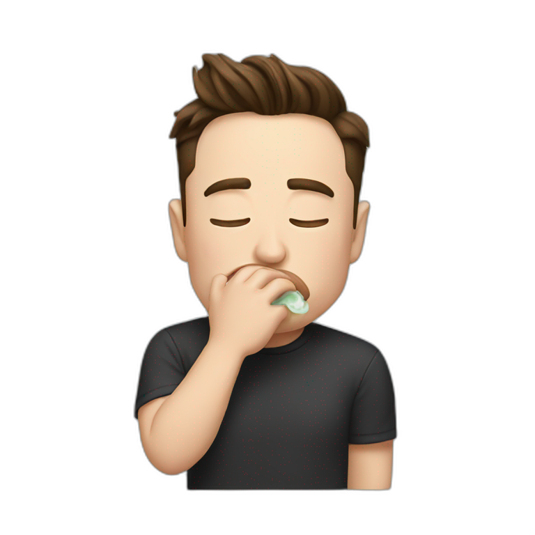 Elon Musk vomiting emoji