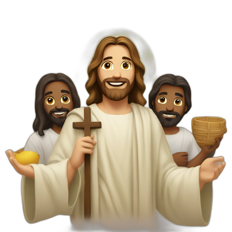 jesus and his friends emoji
