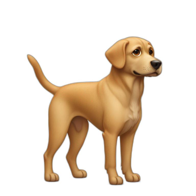 Dog with 7 legs emoji