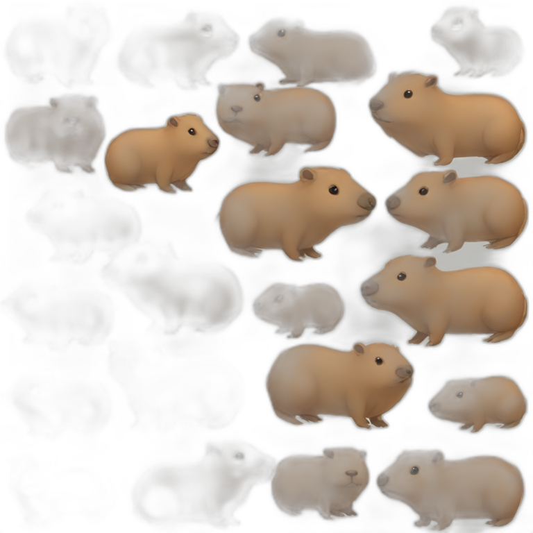 capybara babies emoji