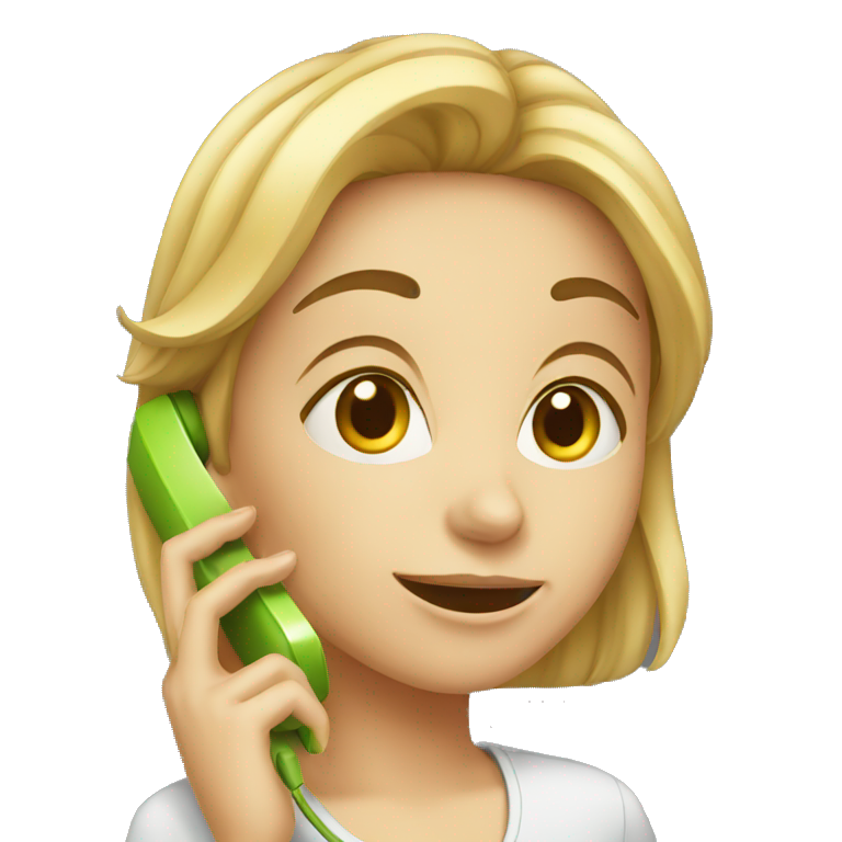girl talking on the phone emoji