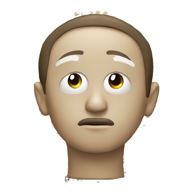 Thinking face with monoculos emoji