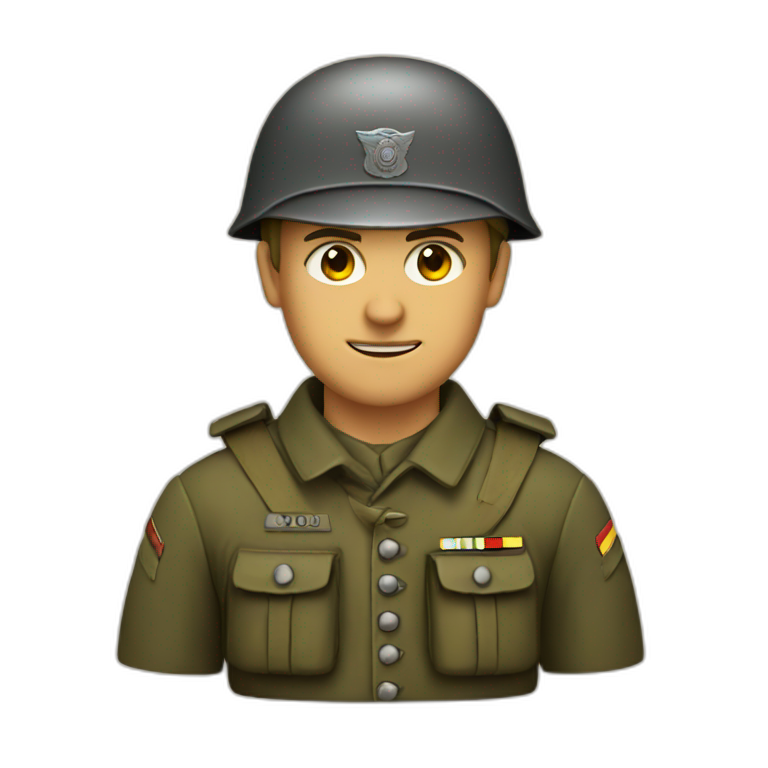 A German soldier emoji