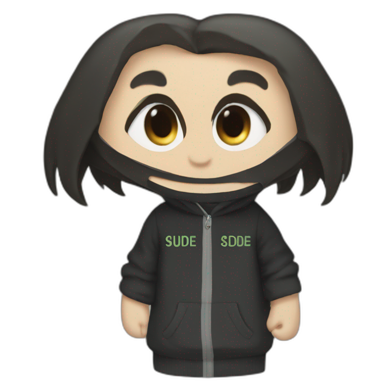 Severus Snape wears a sweatshirt that says "Sude" emoji