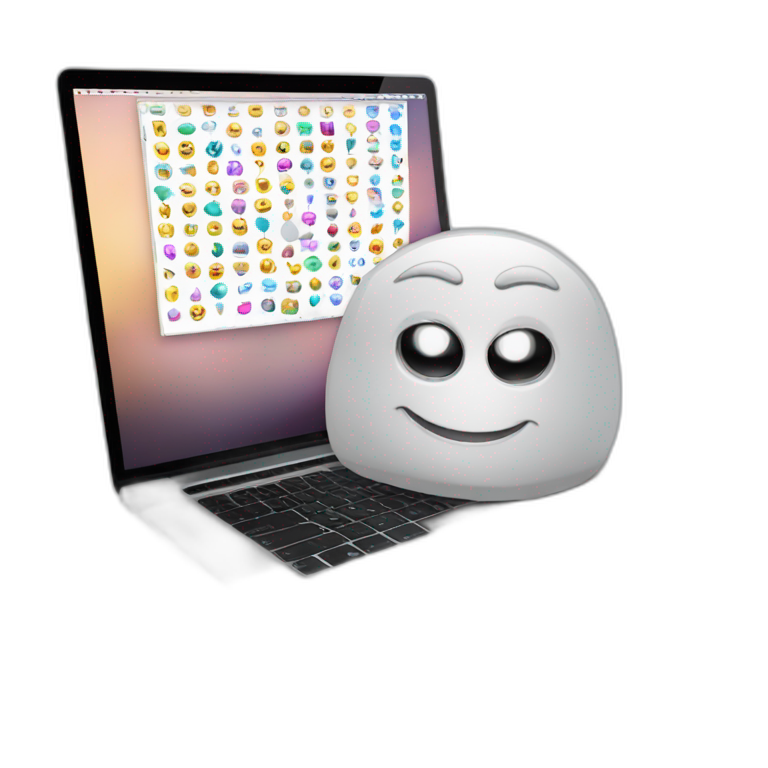 A programmers laptop, coding, MacBook emoji