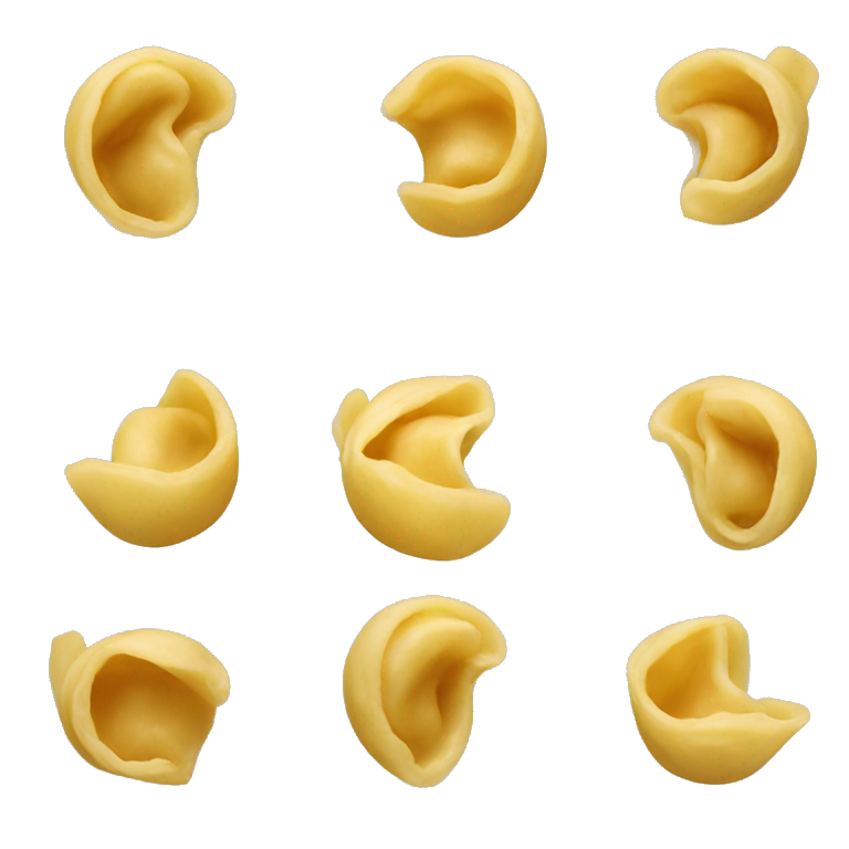 A single tortellini emoji