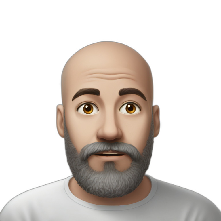 bald man meme portrait pose emoji