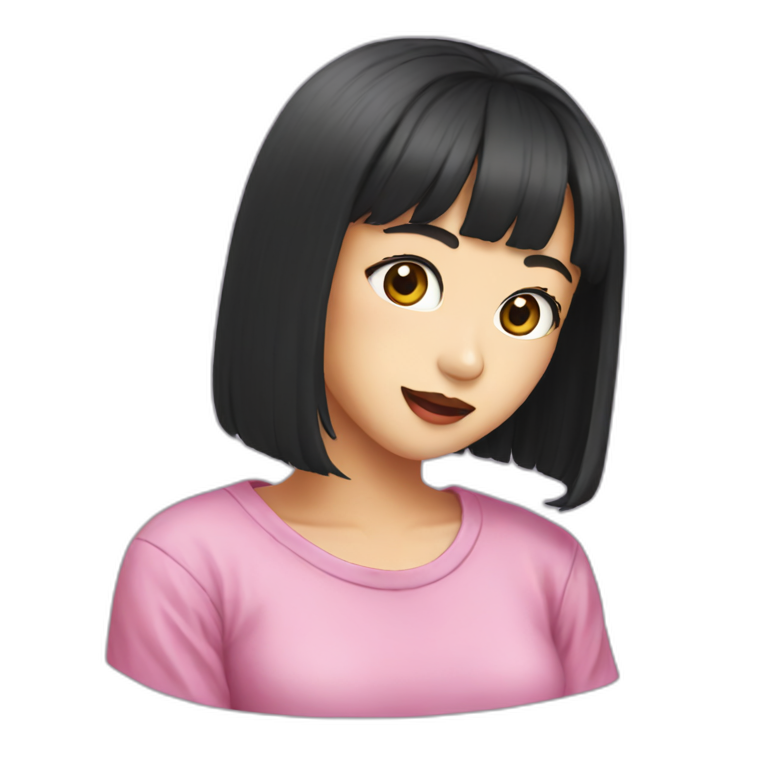 Lisa from black pink emoji