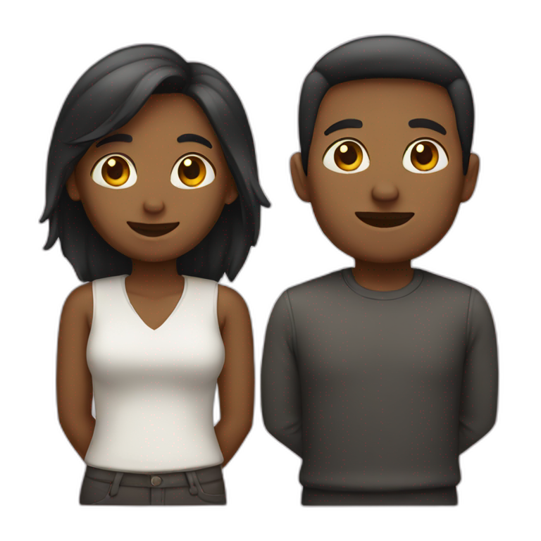 Female and male emoji