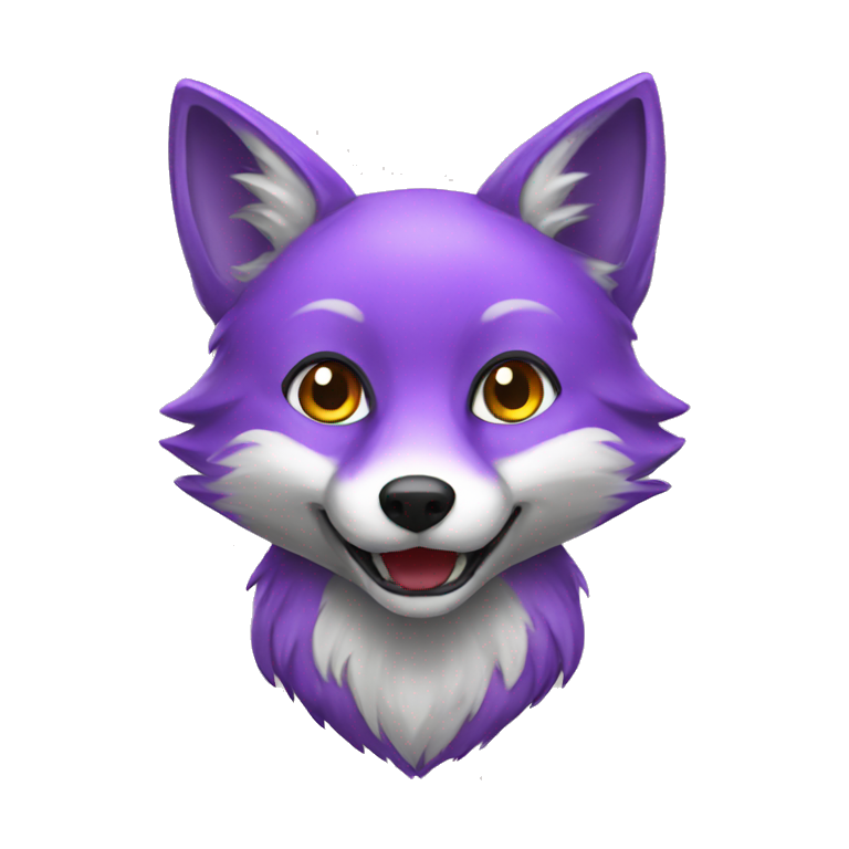 purple fox emoji