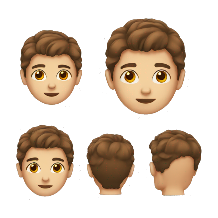 boy with brown hair emoji