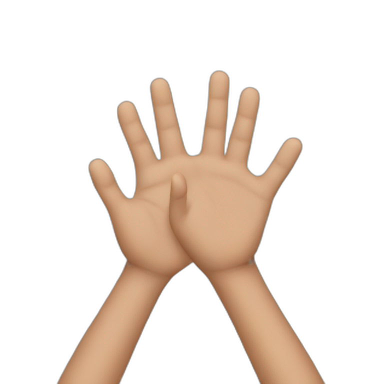stand on hands emoji