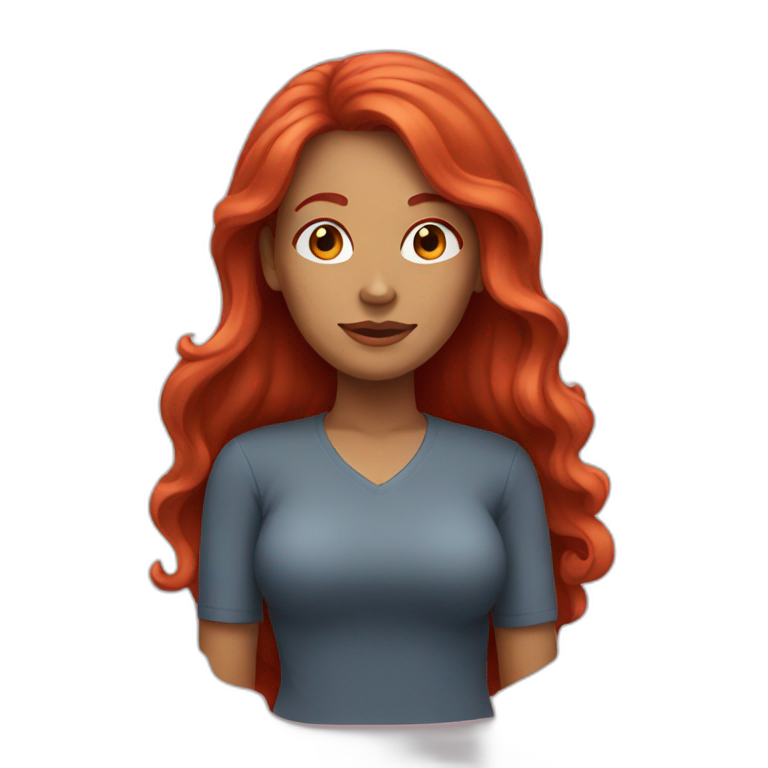 mother with long red hair emoji