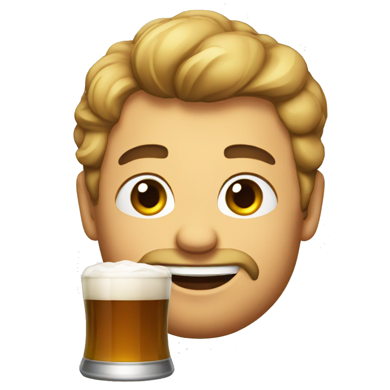 morgenshtern drinking beer emoji