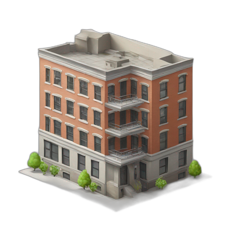 building model isometric new york emoji