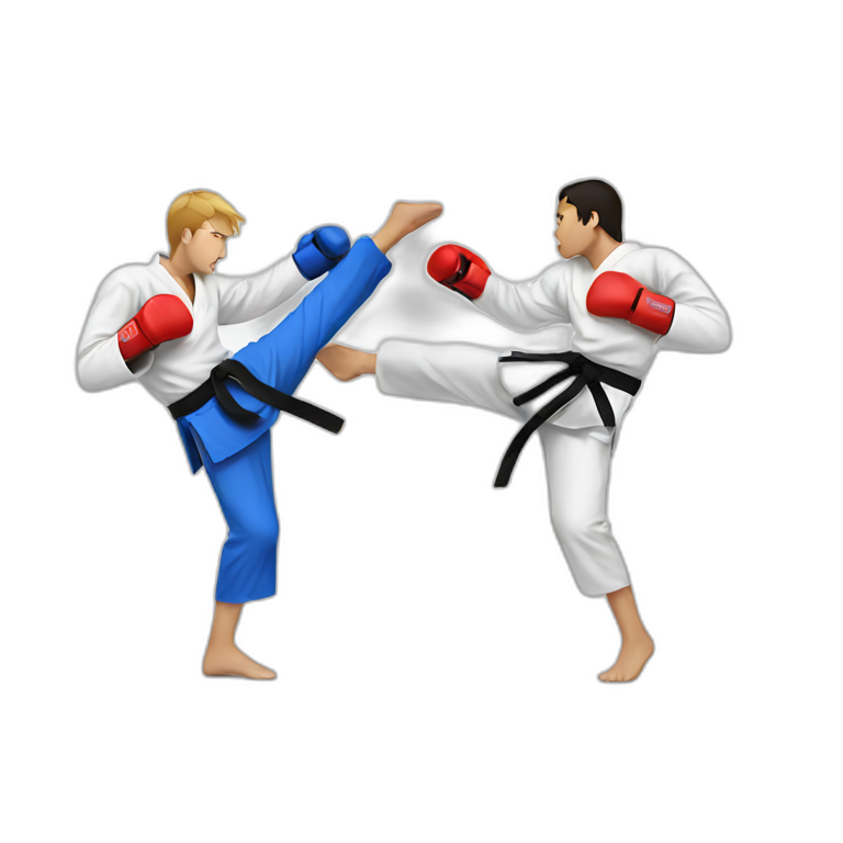Taekwondo fight  emoji