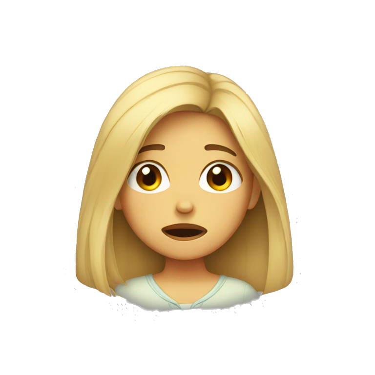 Girl crying  emoji