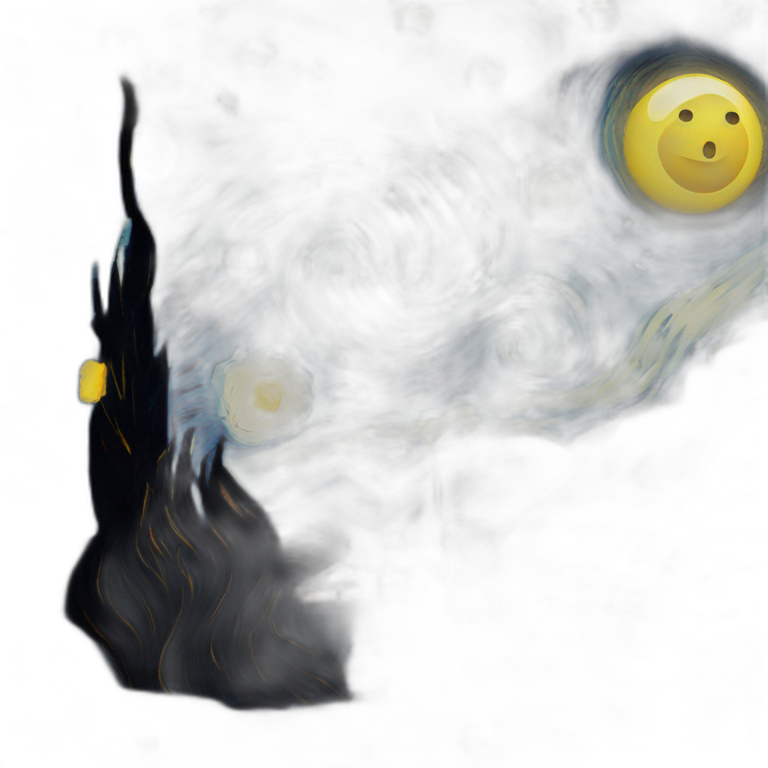 Starry night painting  emoji