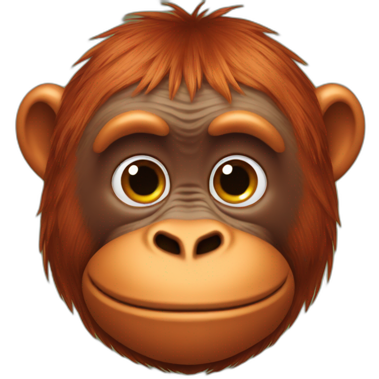Birthday orangutan emoji