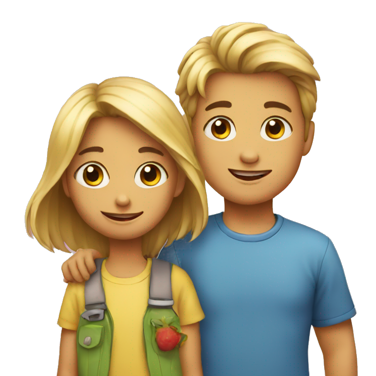 two kids emoji