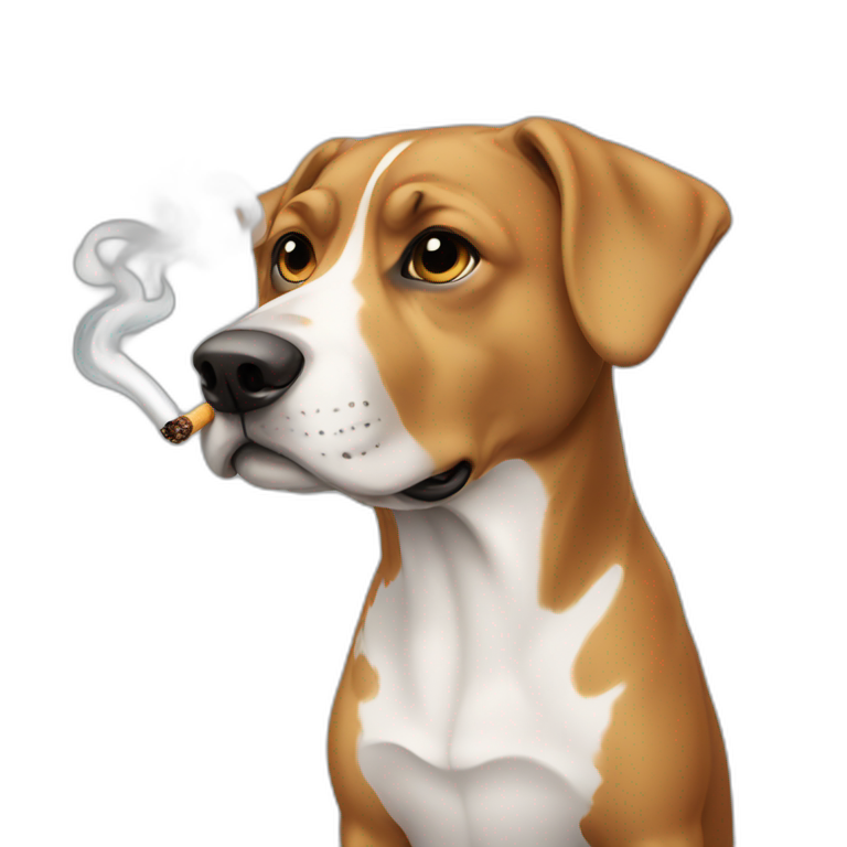dog-smoking emoji