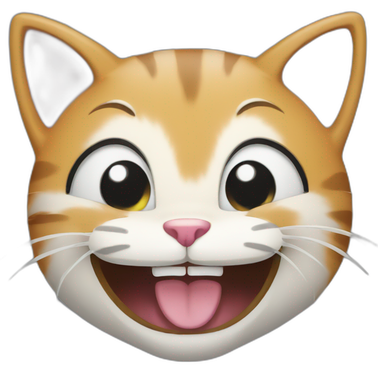 Laughing cat emoji