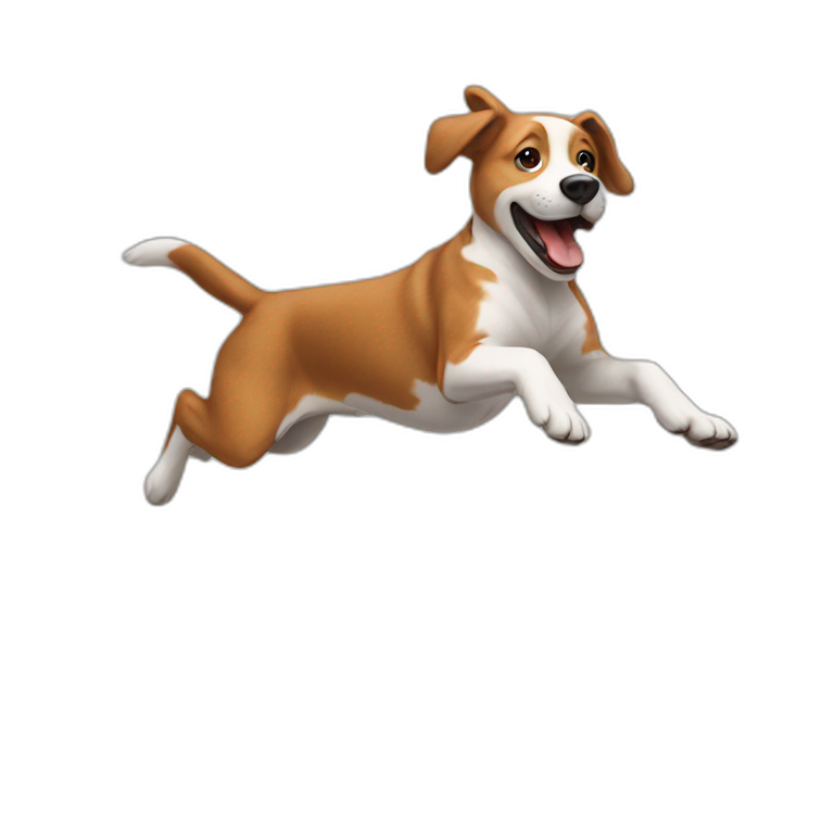 jumping dog emoji