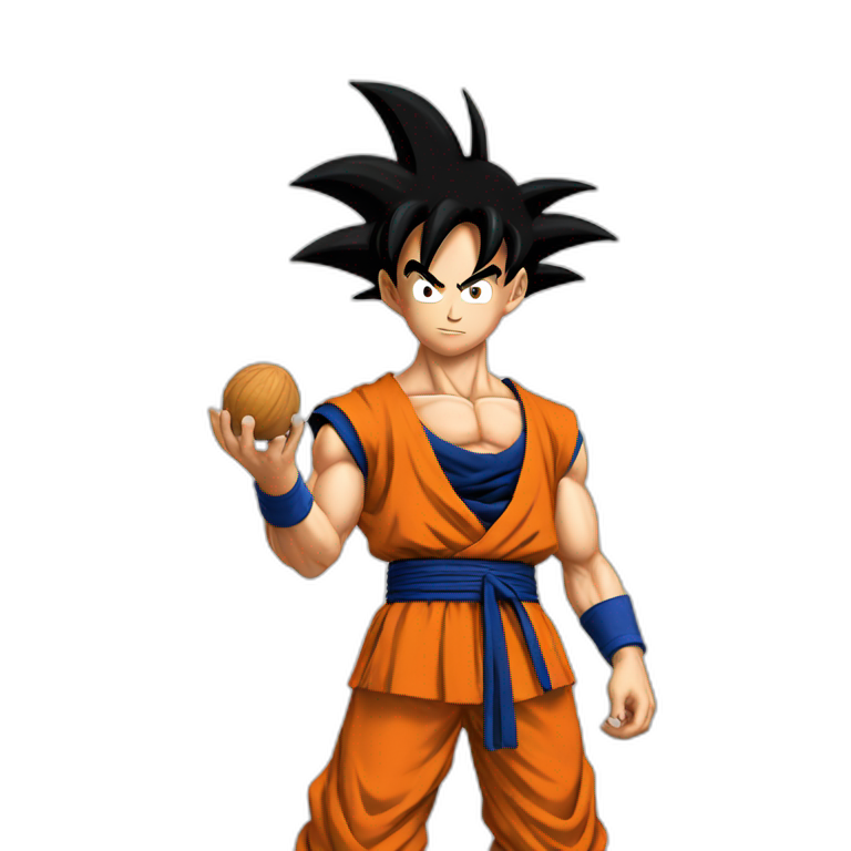 goku holding nuts emoji