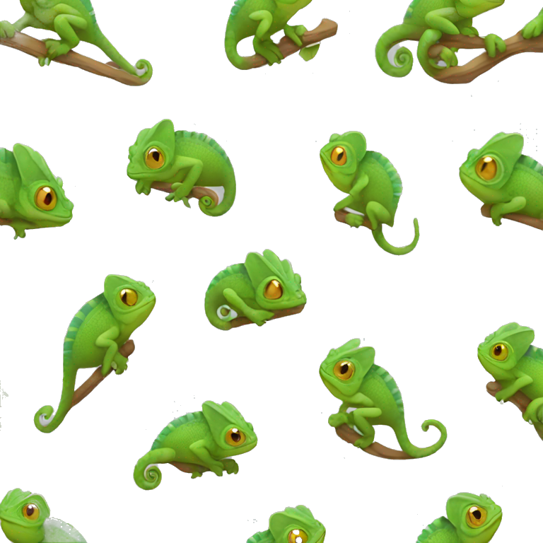 chameleon looks like human emoji