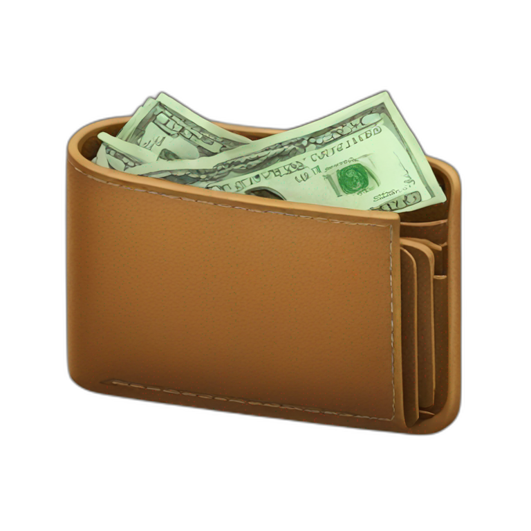 wallet full of money emoji