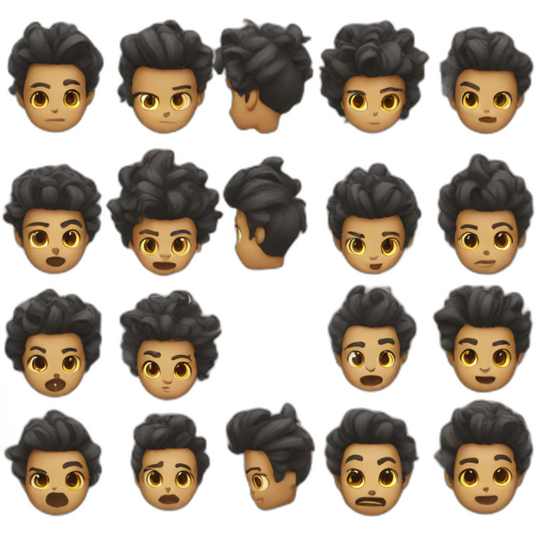 Bad Bad hairstyle emoji