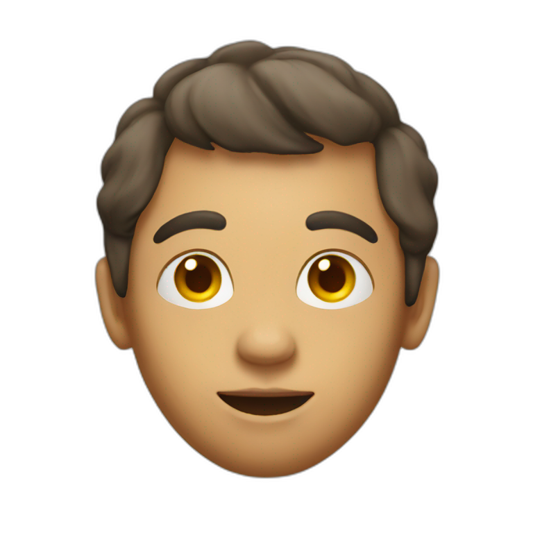 A human with an egg head emoji