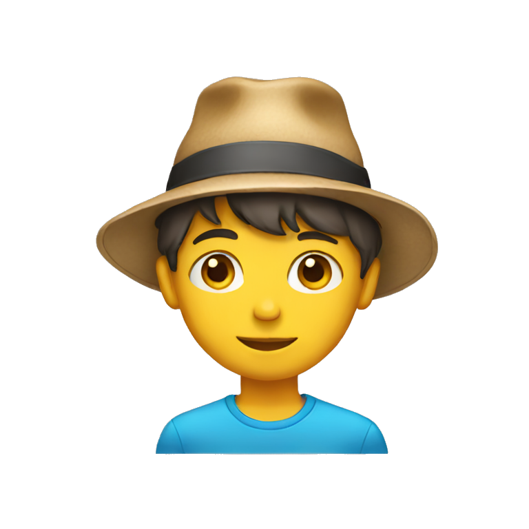 boy with a hat emoji