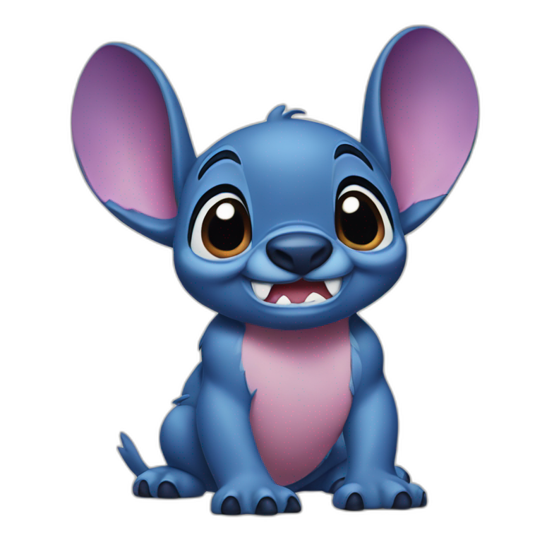Stitch bisou Disney emoji