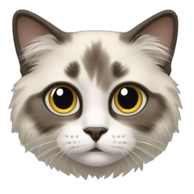 Cat ragdoll emoji