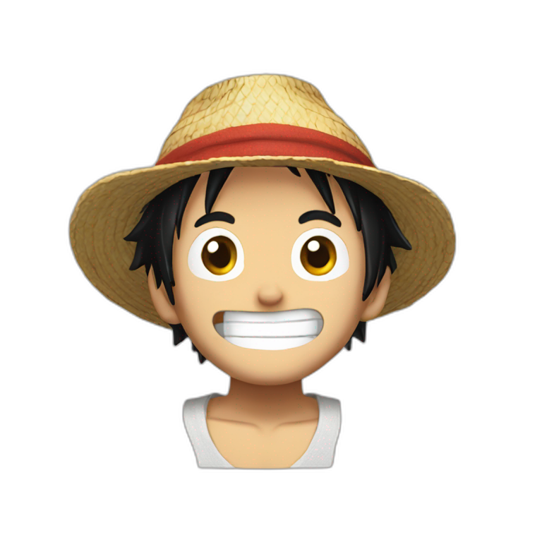 Luffy qui rigole emoji