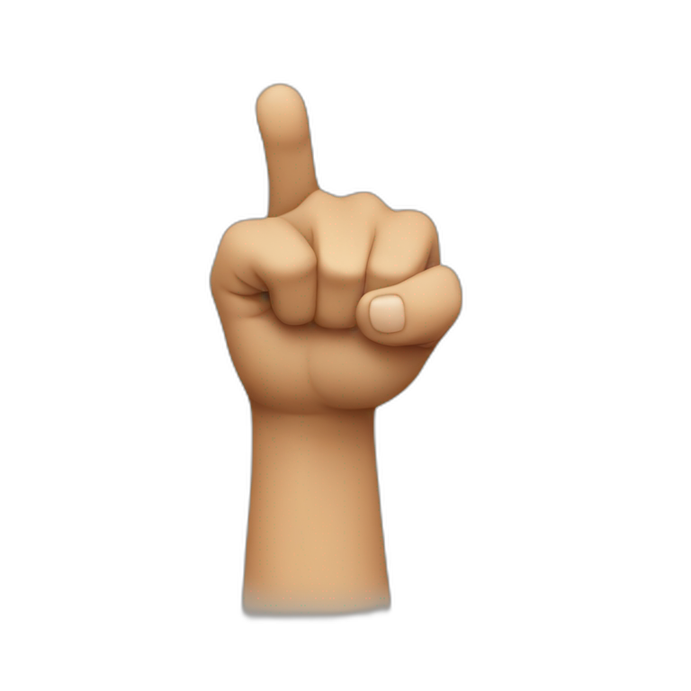 Pointing finger  emoji